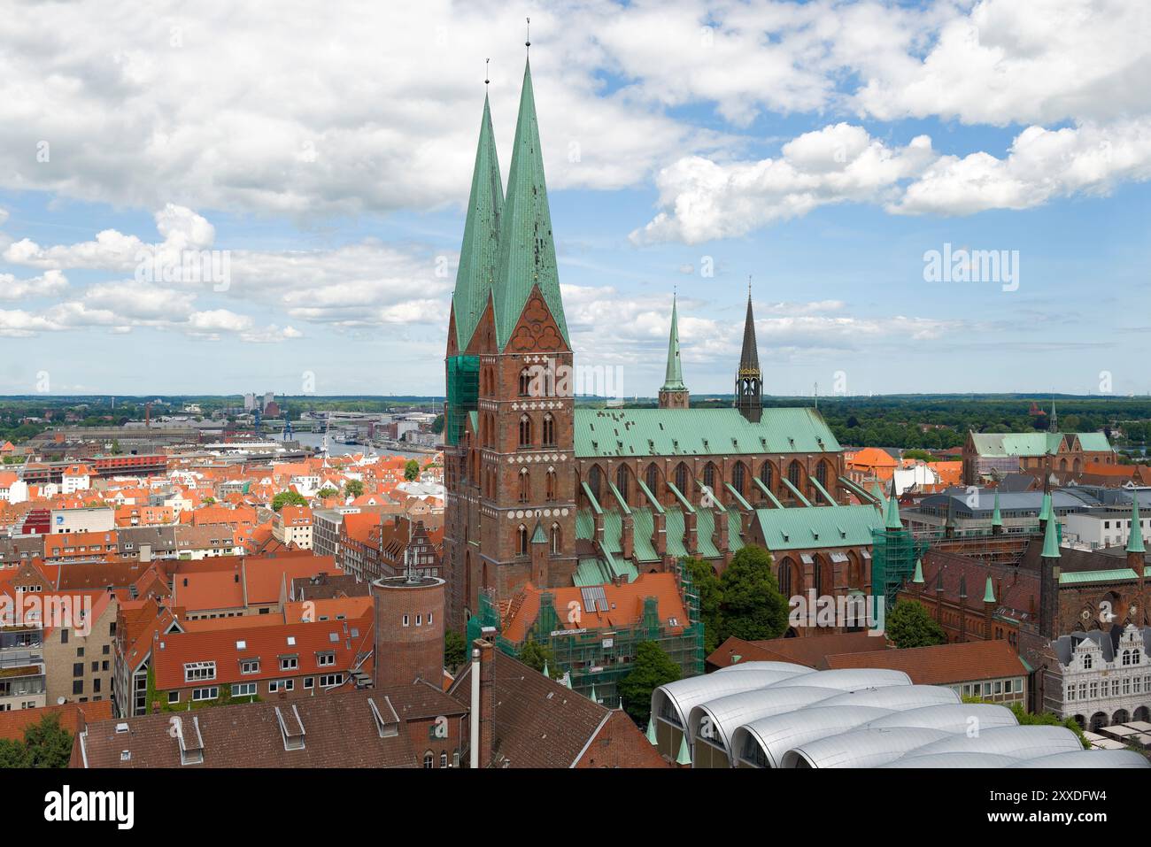 Marienkirche in Lübeck, Schleswig-Holstein, Deutschland, Europa Stockfoto