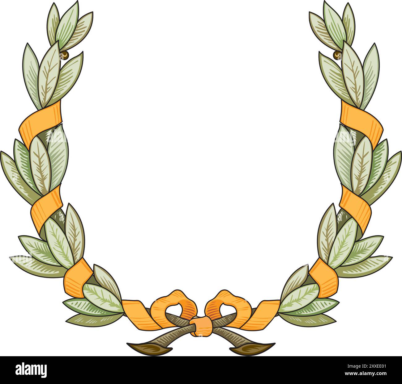 Handgezeichneter Blumenrahmen. Eleganter Vintage-Kranz. Logo-Vorlage. Vektor-Illustration botanische Dekorationselemente für Etikett, Branding Business ID Stock Vektor