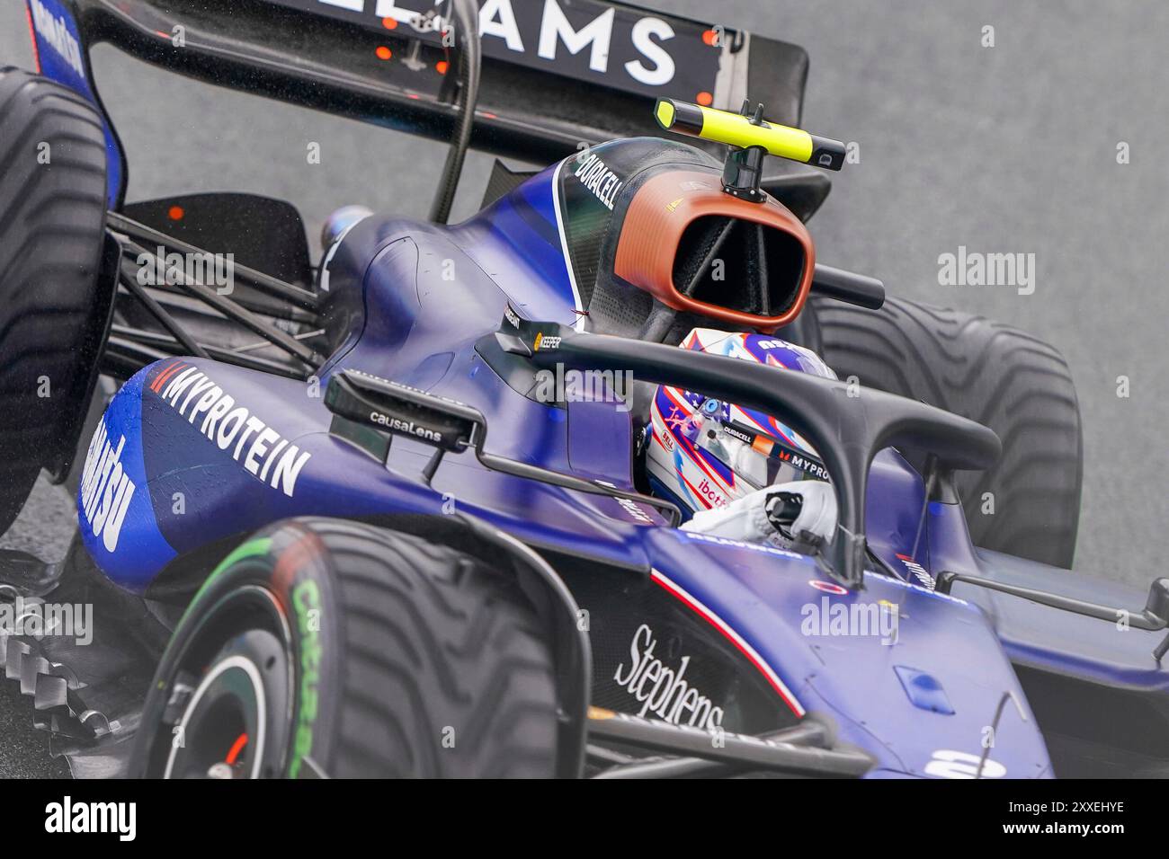 Zandvoort, Niederlande. August 2024. ZANDVOORT, NIEDERLANDE - 24. AUGUST: Logan Sargeant of Williams trat am 24. August 2024 in Zandvoort in der Freien Praxis 3 an. (Foto von Andre Weening/Orange Pictures) Credit: dpa/Alamy Live News Stockfoto