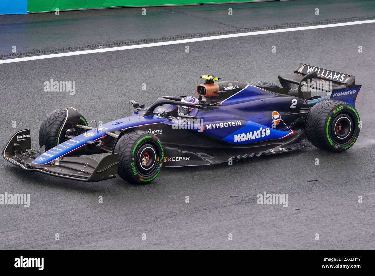 Zandvoort, Niederlande. August 2024. ZANDVOORT, NIEDERLANDE - 24. AUGUST: Logan Sargeant of Williams trat am 24. August 2024 in Zandvoort in der Freien Praxis 3 an. (Foto von Andre Weening/Orange Pictures) Credit: dpa/Alamy Live News Stockfoto