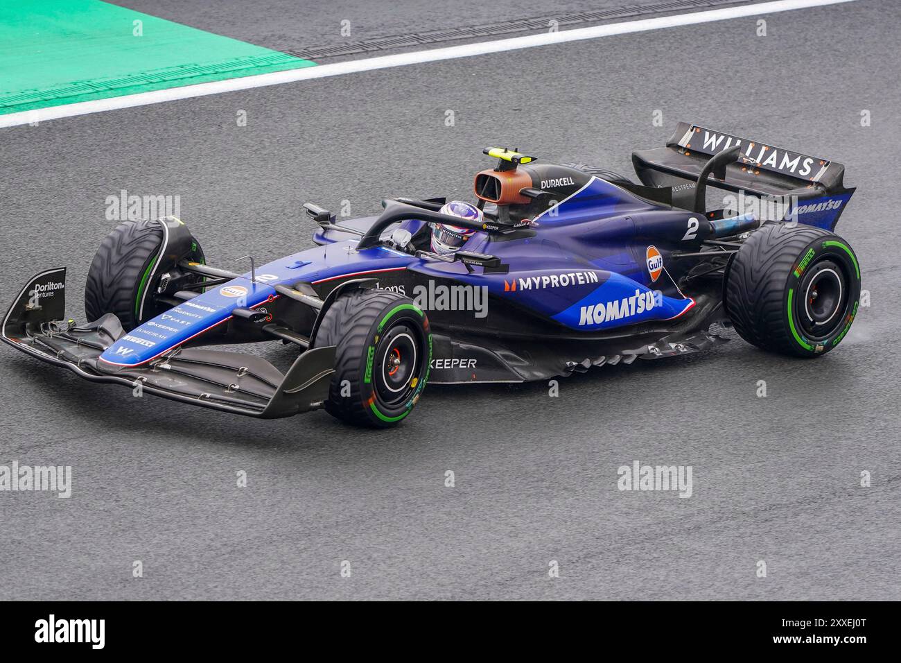 Zandvoort, Niederlande. August 2024. ZANDVOORT, NIEDERLANDE - 24. AUGUST: Logan Sargeant of Williams trat am 24. August 2024 in Zandvoort in der Freien Praxis 3 an. (Foto von Andre Weening/Orange Pictures) Credit: dpa/Alamy Live News Stockfoto
