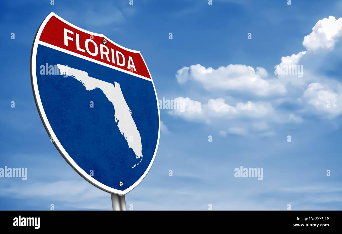 Florida der Sonnenstaat in den USA Stockfoto