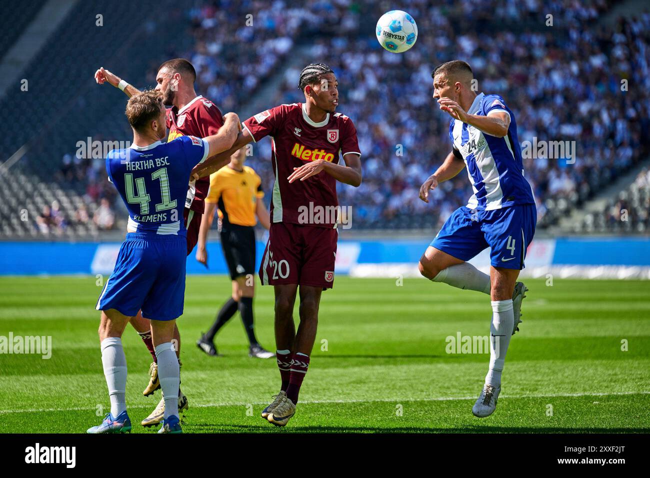Berlin, Deutschland. August 2024. Pascal Klemens (Hertha BSC, #41 ...