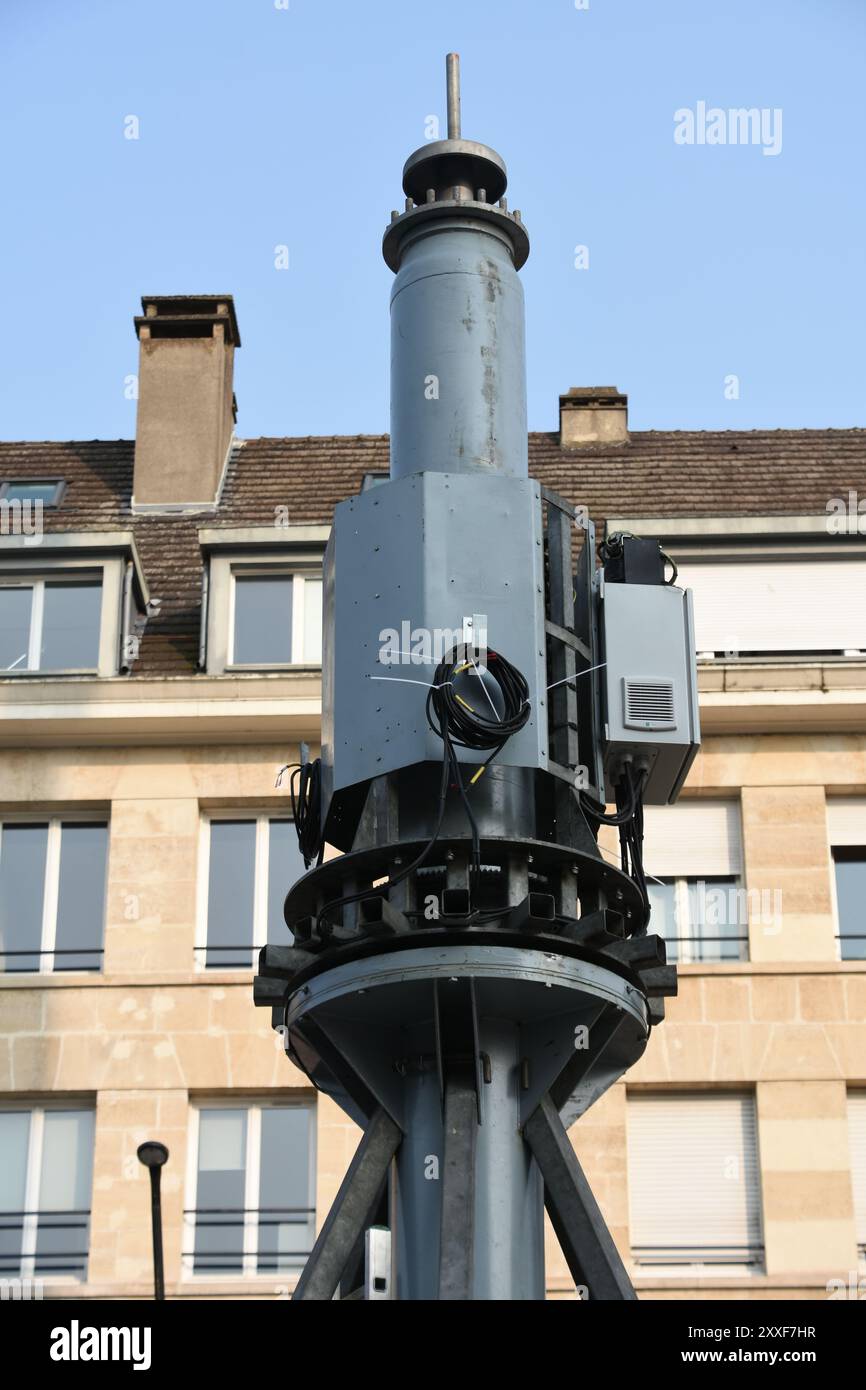 Le haut du engin qui déploie une Attraction , Frankreich Stockfoto