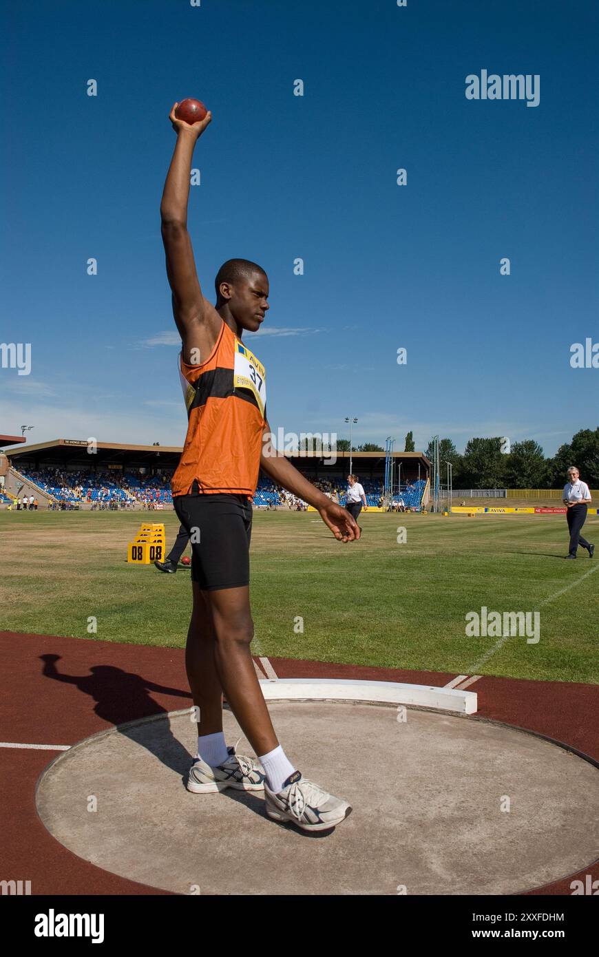 Aviva ESAA English Schools' Championships, Alexander Stadium, Birmingham UK am 9./10. Juli 2010. Foto von Gary M Maro Itoje von Sarazens & England Stockfoto