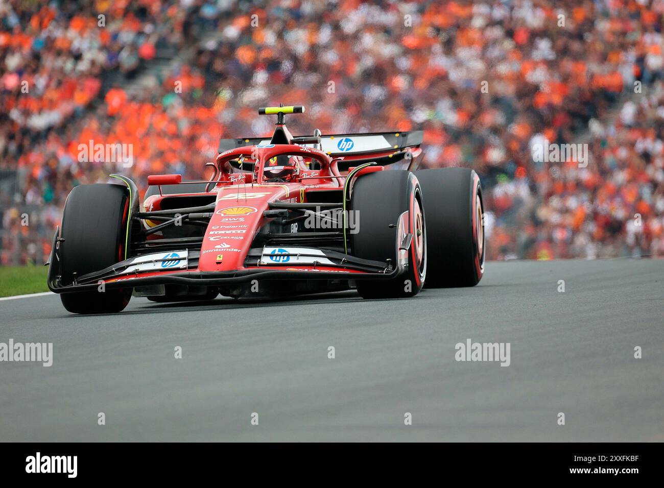 24. August 2024, Circuit Zandvoort, Zandvoort, Formel 1 Heineken Grand Prix 2024, im Bild Carlos Sainz Jr. (ESP), Scuderia Ferrari HP Stockfoto