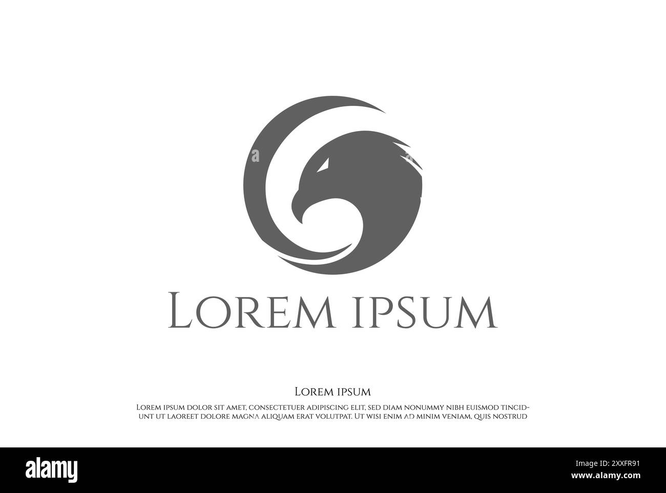 Letter Eagle Text Worttyp Schriftart Typografie Logo Design Vektor Stock Vektor