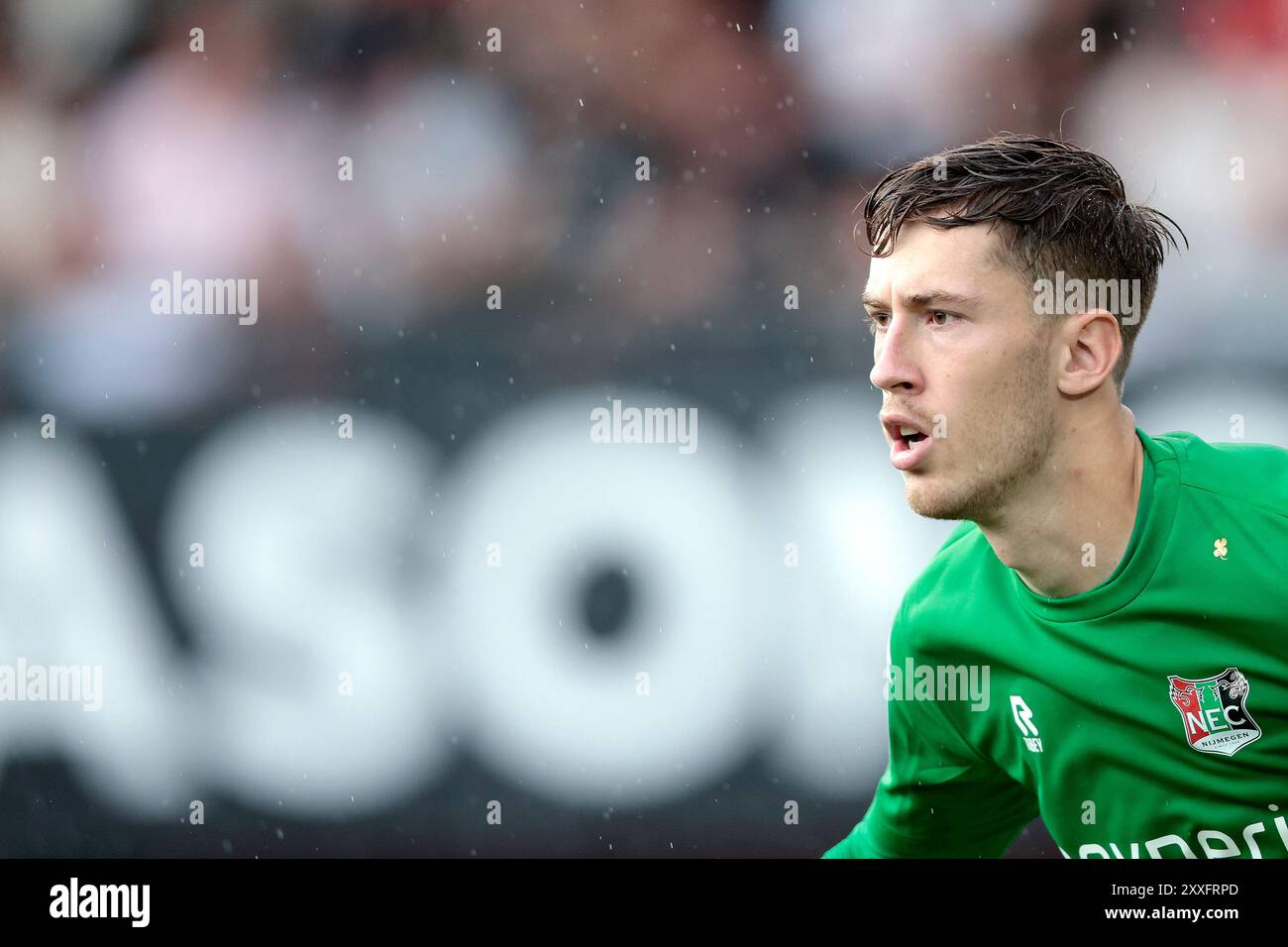 NIJMEGEN - NEC Nijmegen - Torhüter Robin Roefs während des niederländischen Eredivisie-Spiels zwischen NEC Nijmegen und PEC Zwolle in de Goffert am 24. August 2024 in Nijmegen, Niederlande. ANP JEROEN PUTMANS Stockfoto