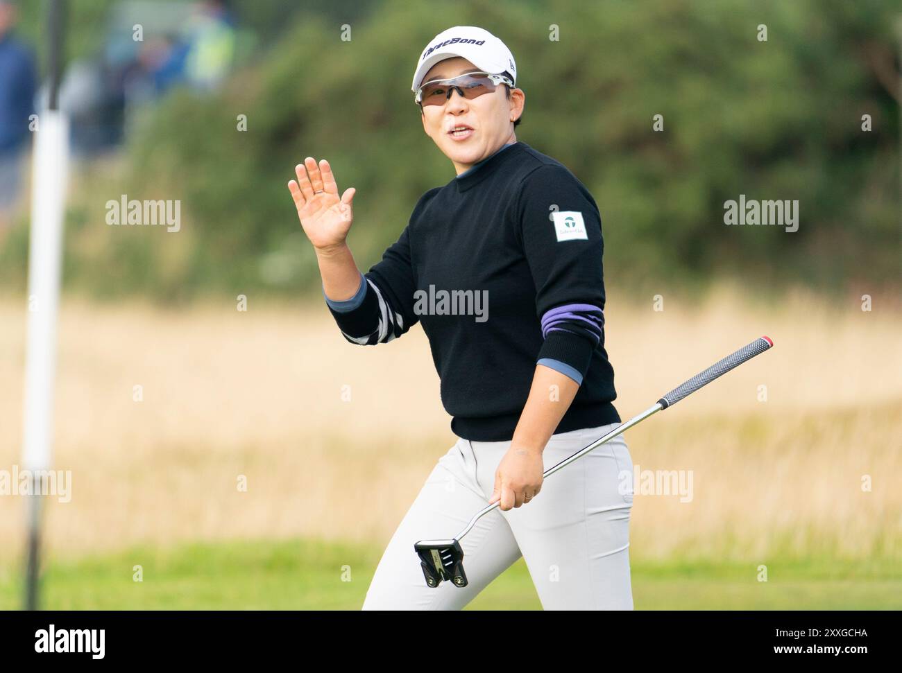 St Andrews, Schottland, Großbritannien. August 2024. Dritte Runde der AIG Women’s Open auf dem Old Course St Andrews. Bild; Jiyai Shin. Iain Masterton/Alamy Live News Stockfoto