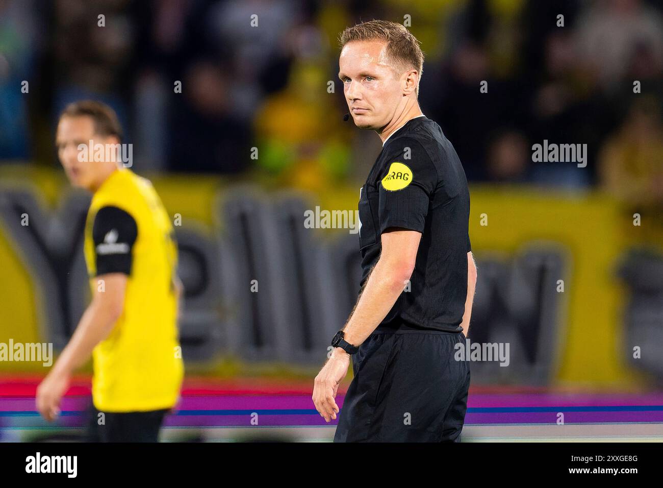 Breda, Niederlande. August 2024. BREDA, NIEDERLANDE - 24. AUGUST: Schiedsrichter Ingmar Oostrom während des niederländischen Eredivisie-Spiels zwischen NAC Breda und FC Utrecht im Rat Verlegh Stadion am 24. August 2024 in Breda, Niederlande. (Foto: Joris Verwijst/Orange Pictures) Credit: dpa/Alamy Live News Stockfoto