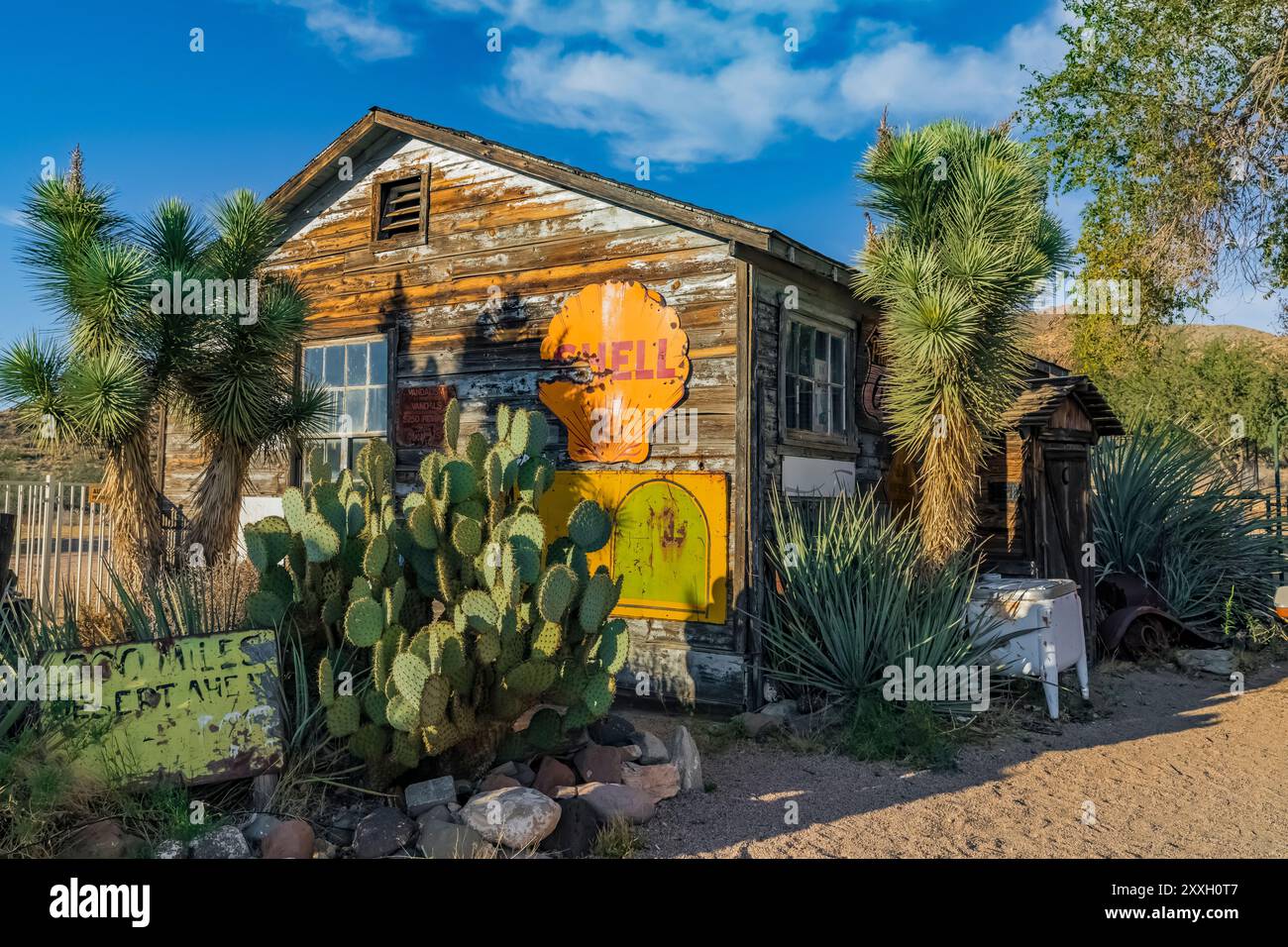 Ausbau im Hackberry General Store entlang der Historic Route 66, Hackberry, Arizona, USA [keine Freigabe der Immobilie; nur redaktionelle Lizenzierung] Stockfoto