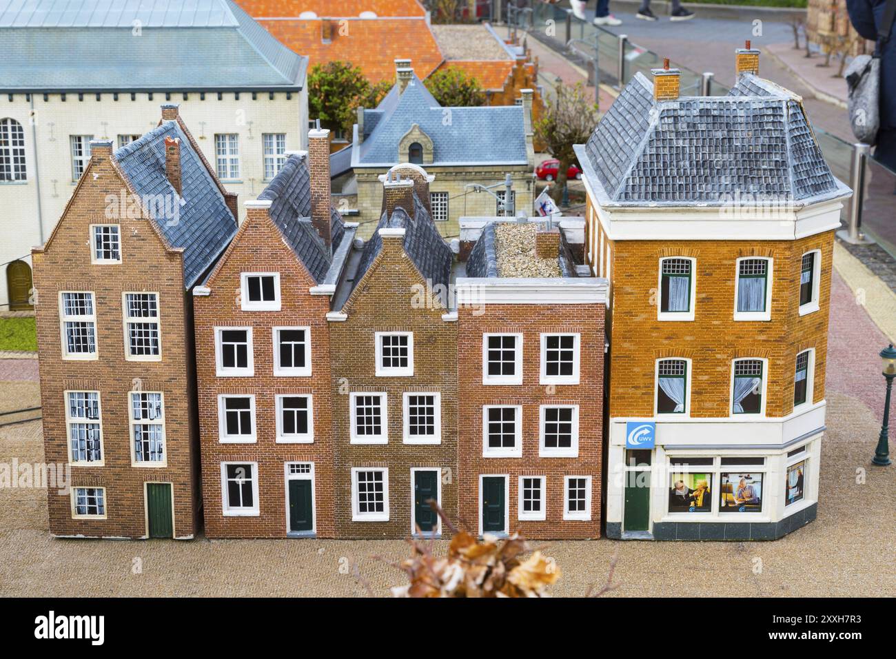 Haag, Niederlande, 8. April 2016: Madurodam, Holland Miniaturpark und Touristenattraktion in den Haag, Niederlande Stockfoto
