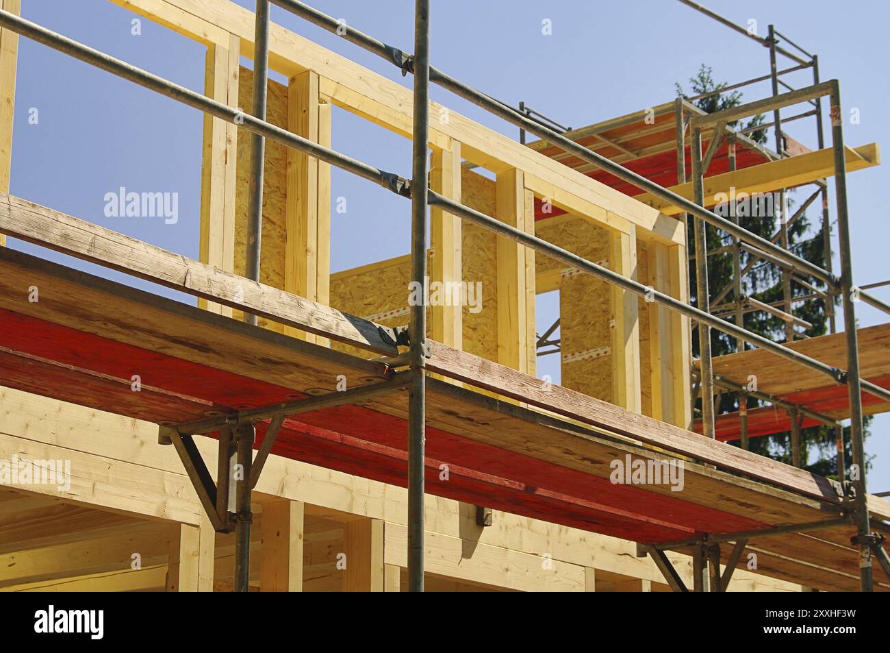 Holzbau, Holzbau 05 Stockfoto