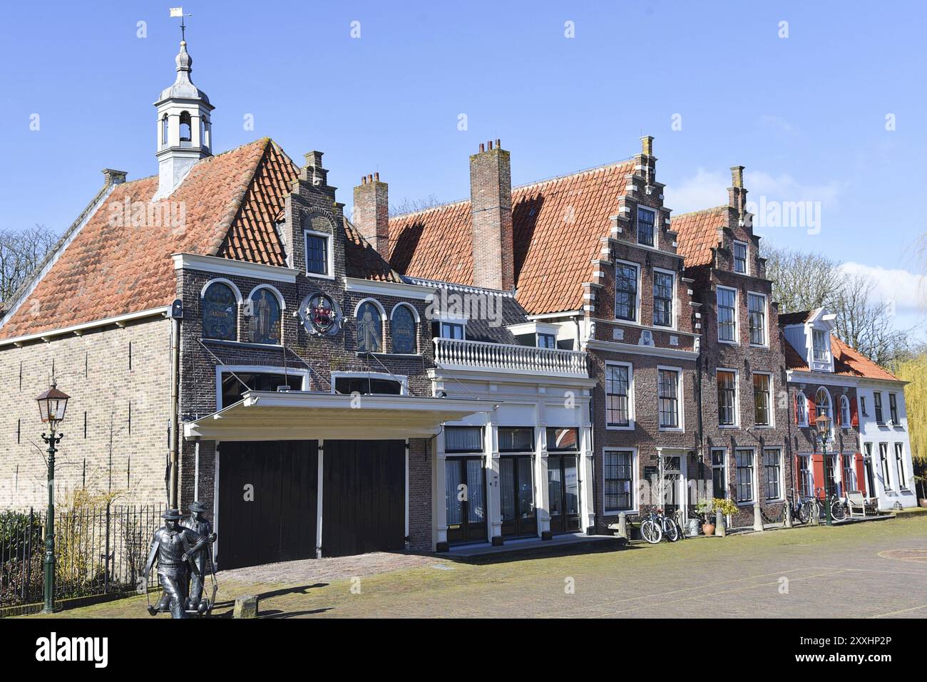 Edam, Niederlande. Februar 2023. Der Käsemarkt in Edam, Holland Stockfoto