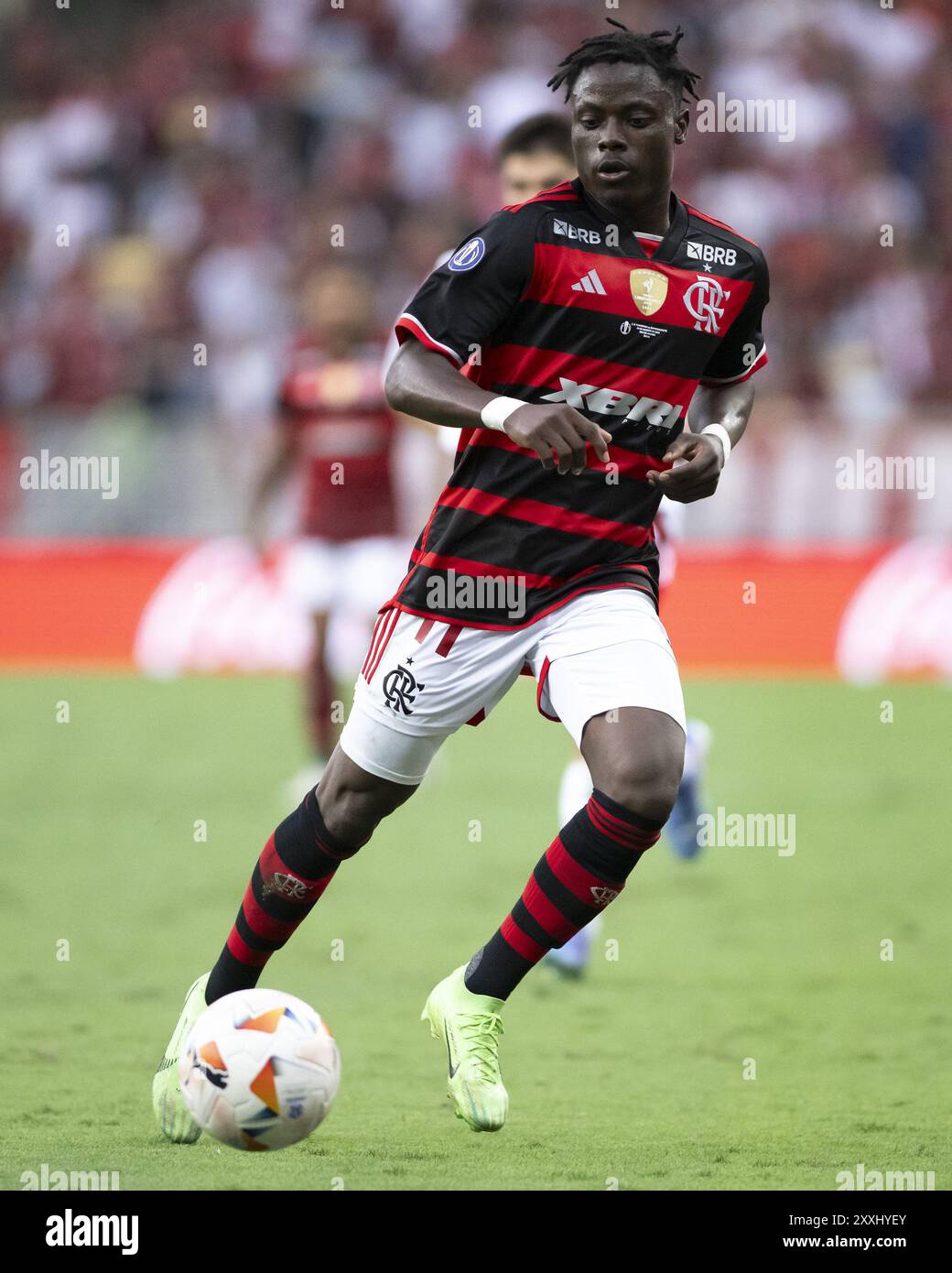 Rio De Janeiro, Brasilien. August 2024. RJ - RIO DE JANEIRO - 08/24/2024 - U20-WELTFINALE, FLAMENGO x OLIMPYACOS - Flamengo Spieler Shola während des Spiels gegen Olimpyacos im Maracana-Stadion für den U20 Intercontinental Cup. Foto: Jorge Rodrigues/AGIF Credit: AGIF/Alamy Live News Stockfoto