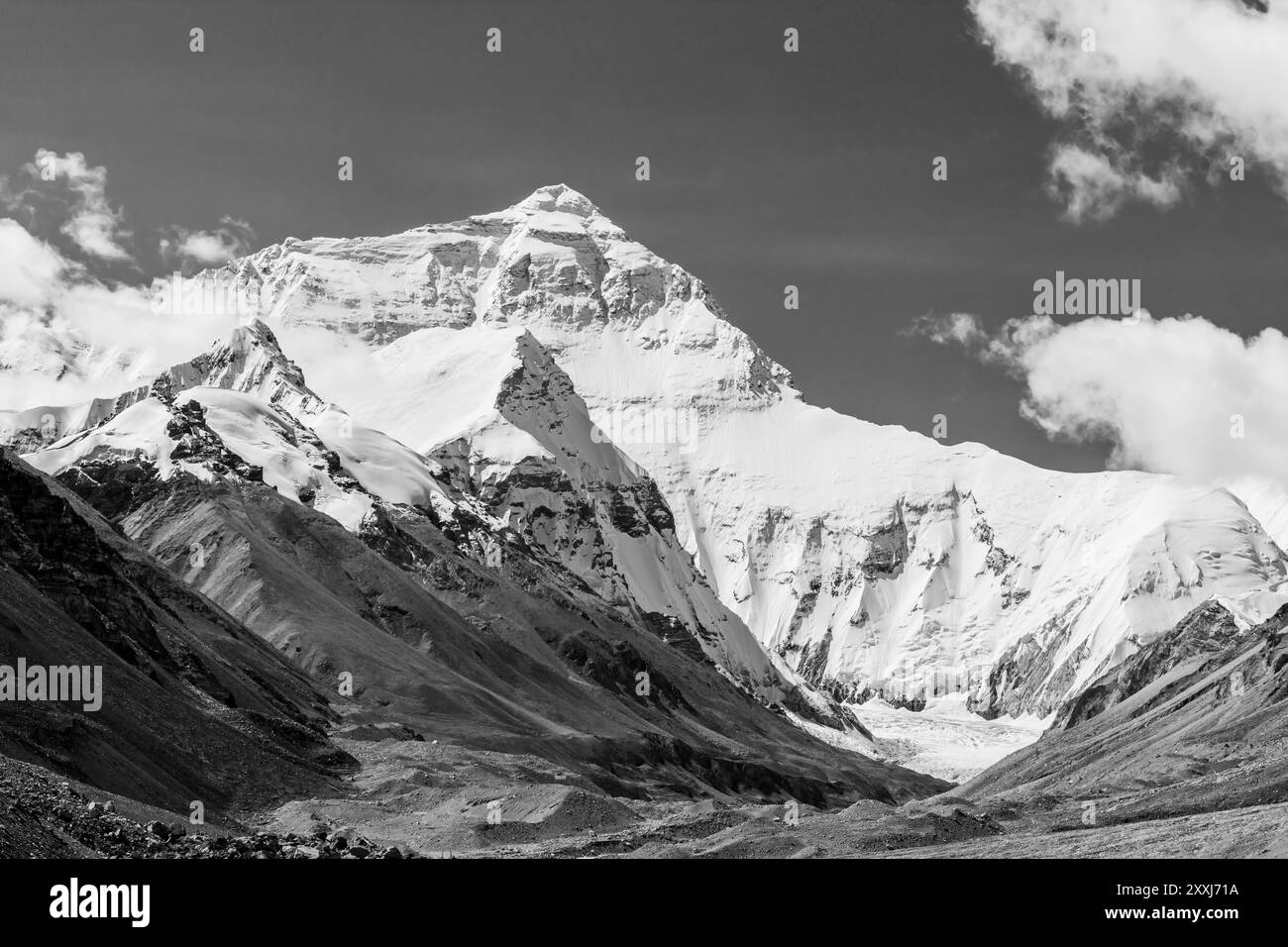 Spektakuläre Berglandschaft auf dem Mount Everest Base Camp Wanderung durch den Himalaya Stockfoto