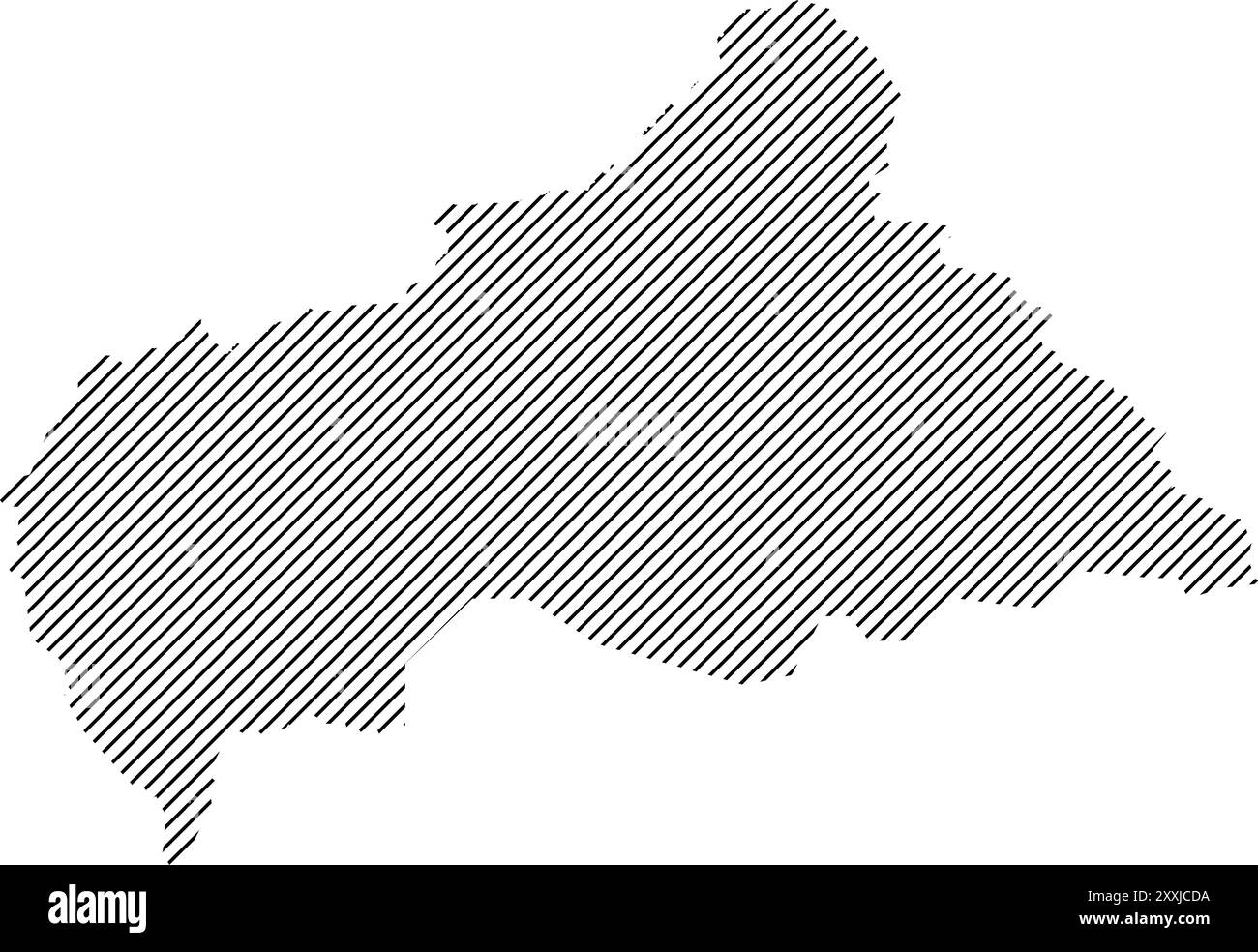 Zentralafrikanische Republik Land Symbol Karte Illustration Design Stock Vektor