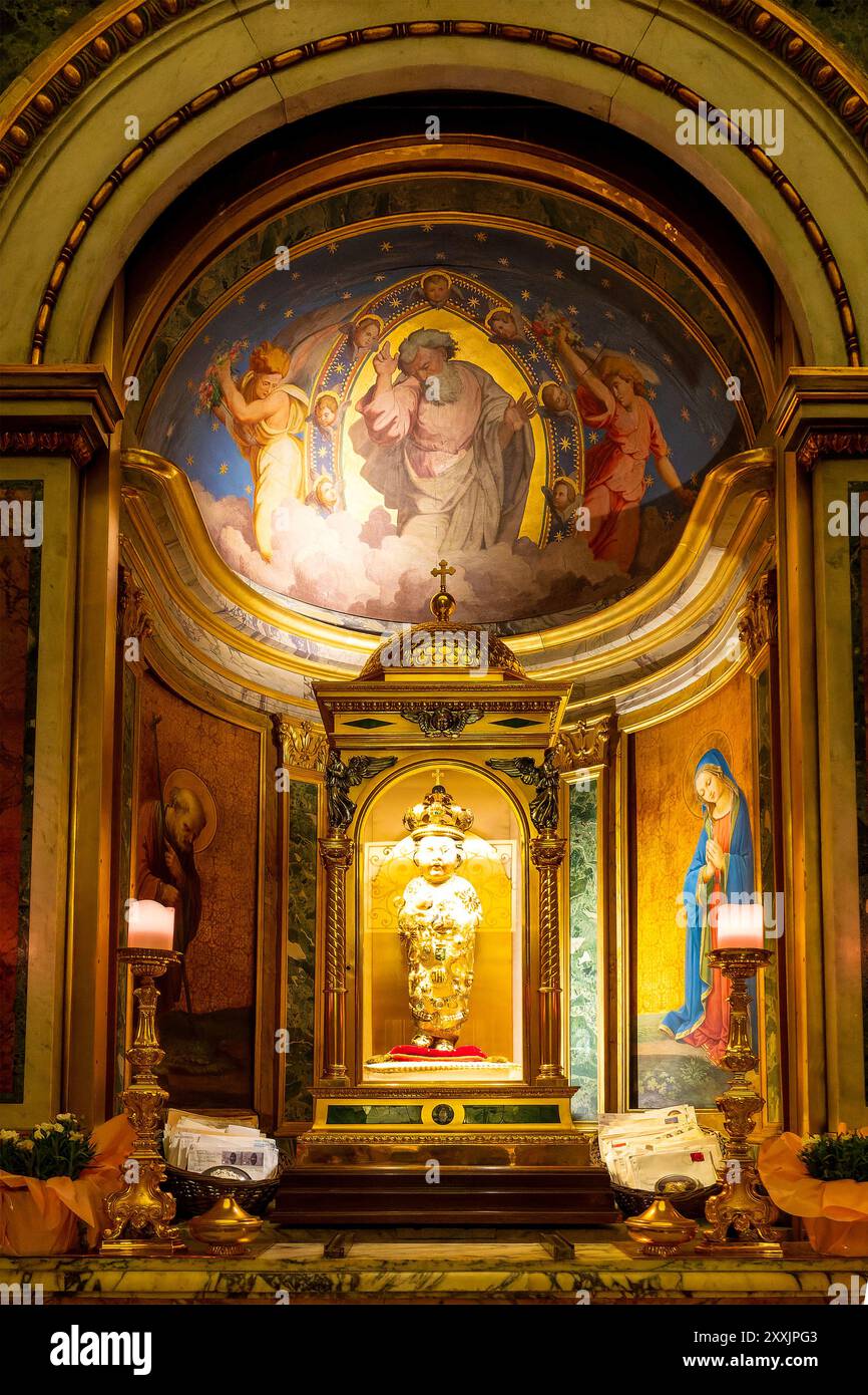 Santo Bambino von Aracoeli in der Kirche Santa Maria in Ara Coeli, Rom, Italien Stockfoto