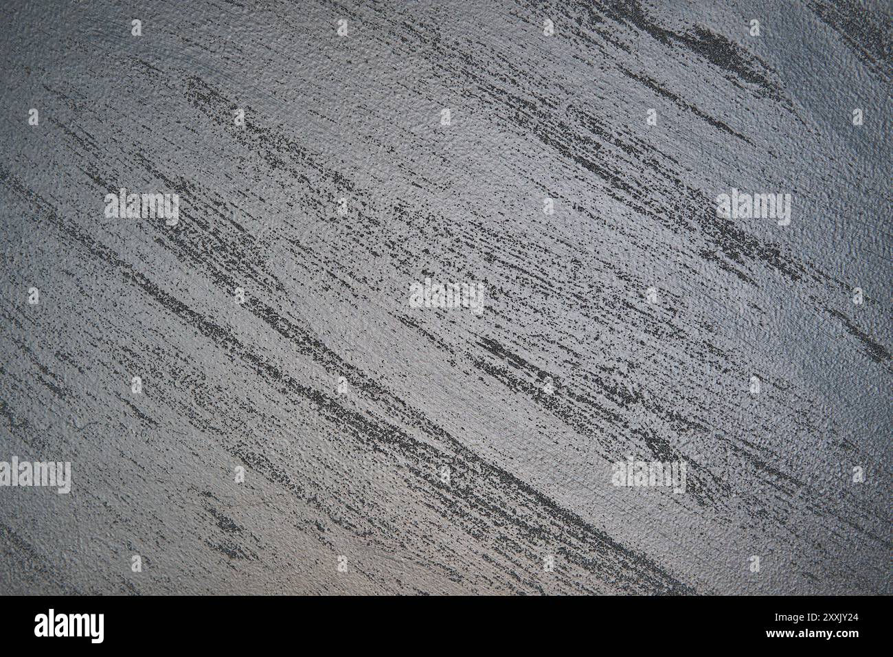 Sapphire Metallic Sahara Wandbeschichtung mit strukturiertem Farbmuster grau-schwarze dekorative Beschichtung Stockfoto