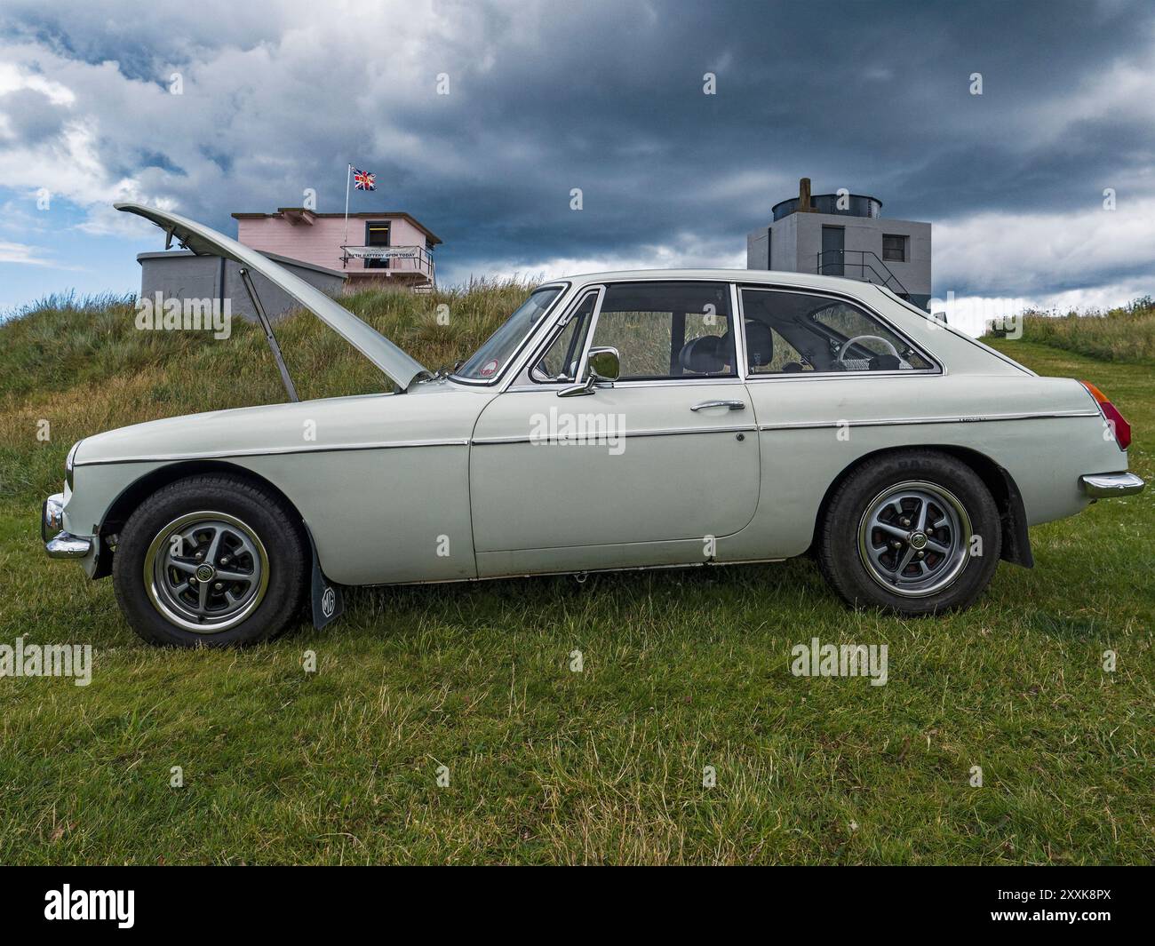 MGBGT alter Sportwagen der British Motor Company, die 125.000 dieser Fahrzeuge über die 15-jährige Produktionsspanne produzierte. Stockfoto