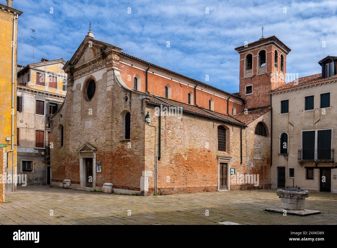 Kirche San Zan Degola in Venedig, Italien. Wahrzeichen im byzantinisch-romanischen Stil im Viertel Santa Croce. Stockfoto