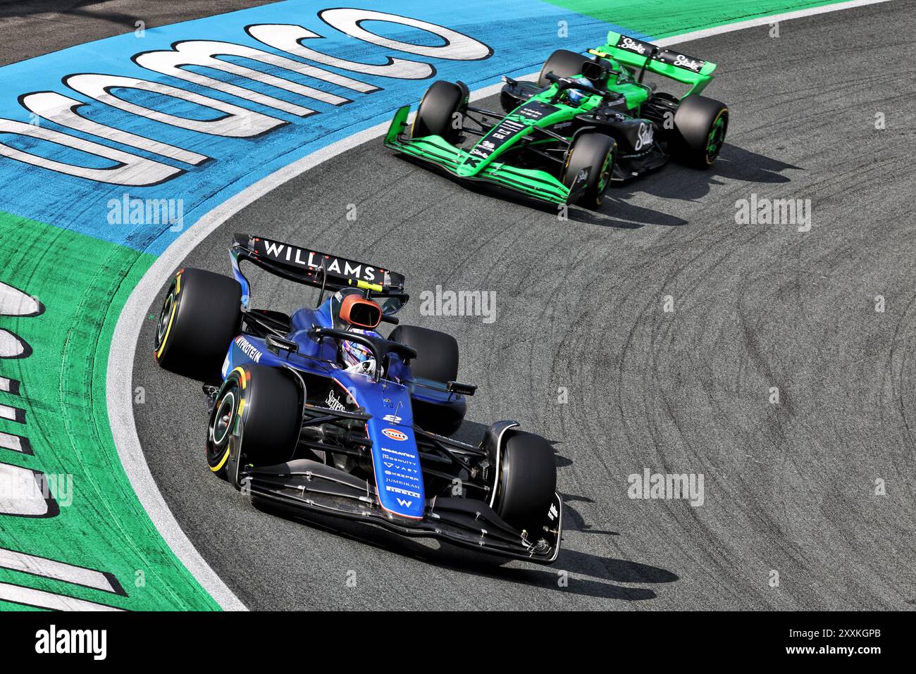Zandvoort, Niederlande. August 2024. Logan Sargeant (USA) Williams Racing FW46. 25.08.2024. Formel-1-Weltmeisterschaft, Rd 15, Großer Preis Der Niederlande, Zandvoort, Niederlande, Wettkampftag. Das Foto sollte lauten: XPB/Alamy Live News. Stockfoto
