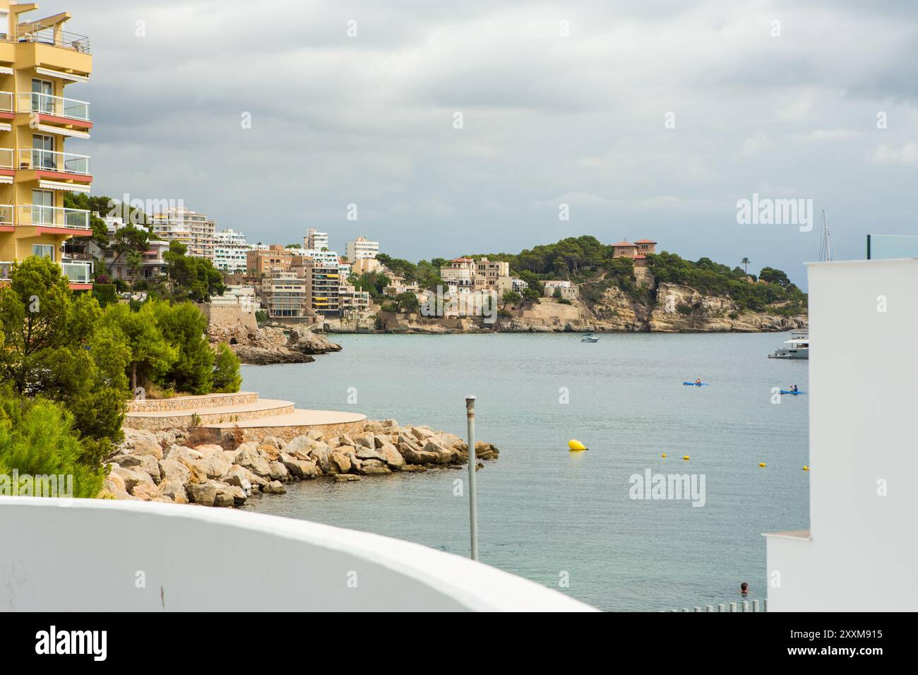 Port Cala Nova in Sant Augusti, Mallorca Stockfoto