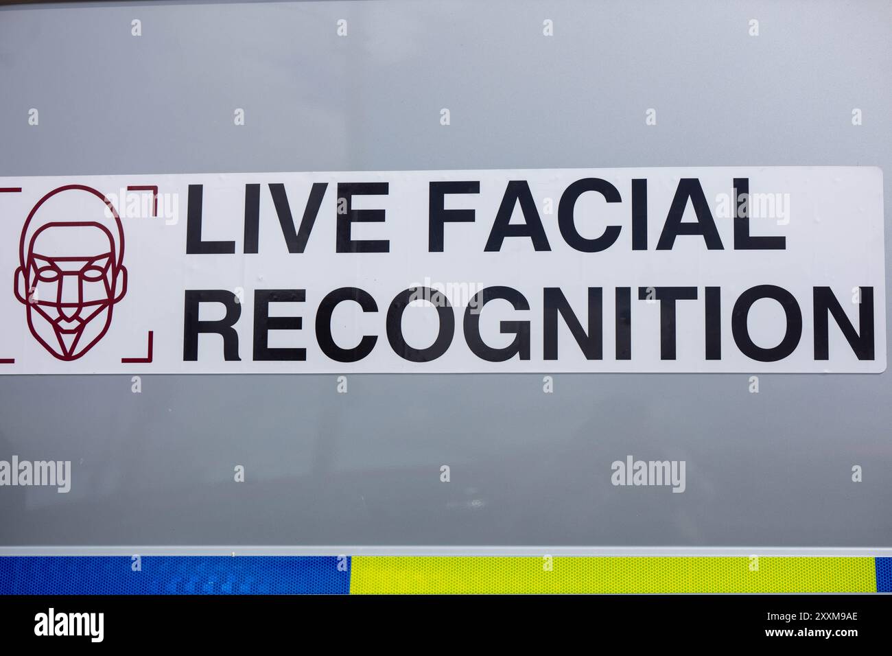 Southend on Sea, Essex 25. Aug 2024 die Polizei von Essex verwendet Videoüberwachung-Technologie zur Gesichtserkennung in Southend on Sea über das Feiertagswochenende der Bank. Quelle: Ian Davidson/Alamy Live News Stockfoto