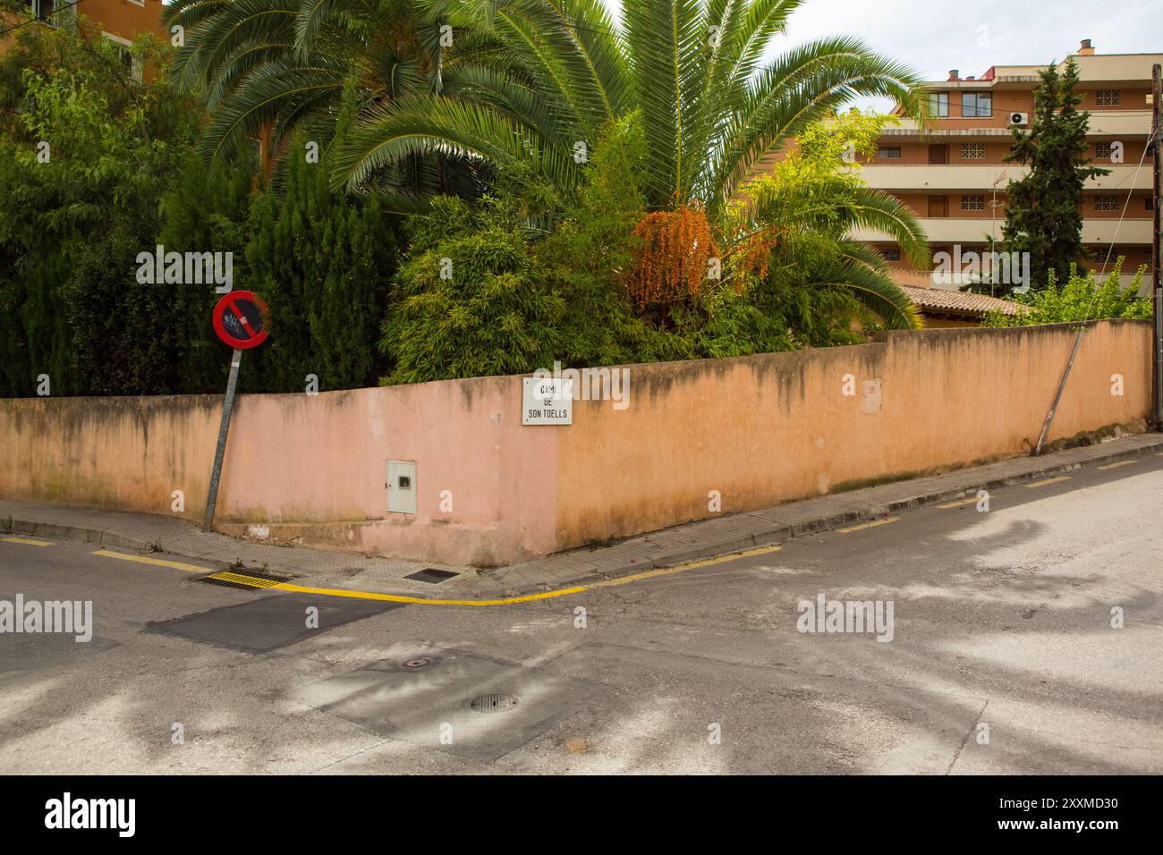 Straße in Sant Augusti, Mallorca Stockfoto