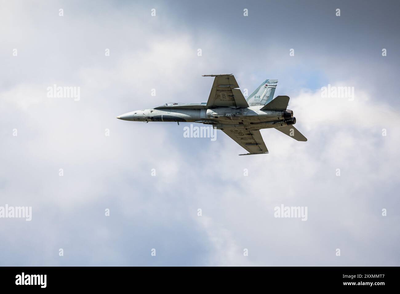 Royal Canadian Air Force - McDonnell Douglas F-18 Hornet, Auftritt bei der Royal International Air Tattoo 2024. Stockfoto