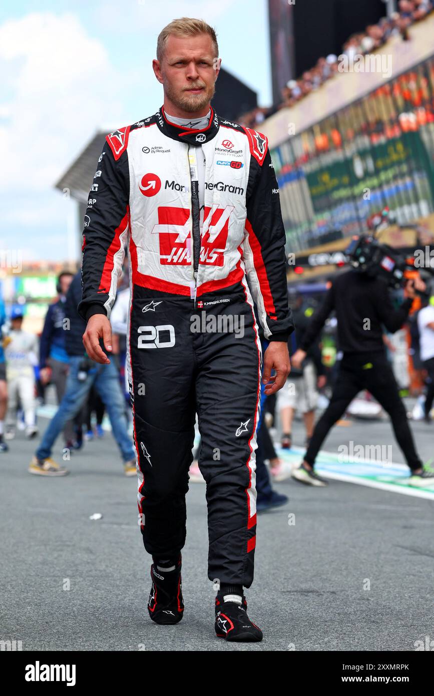 Zandvoort, Niederlande. August 2024. Kevin Magnussen (DEN) Haas F1 Team. Formel-1-Weltmeisterschaft, Rd 15, großer Preis der Niederlande, Sonntag, 25. August 2024. Zandvoort, Niederlande. Quelle: James Moy/Alamy Live News Stockfoto