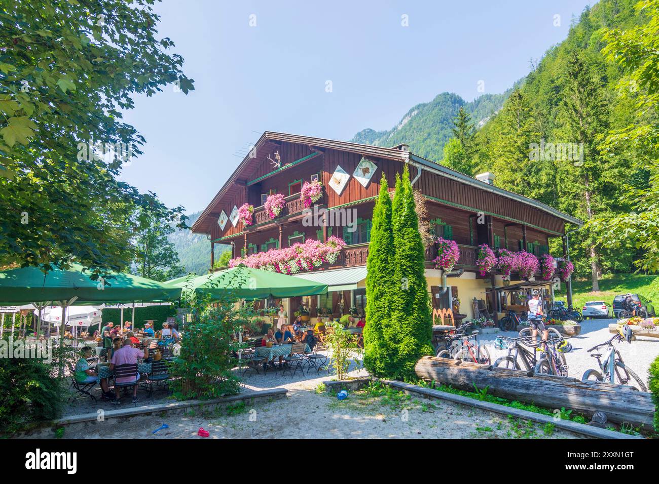 Restaurant Kaiserhaus Brandenberg Alpbachtal Tirol, Tirol Österreich Stockfoto