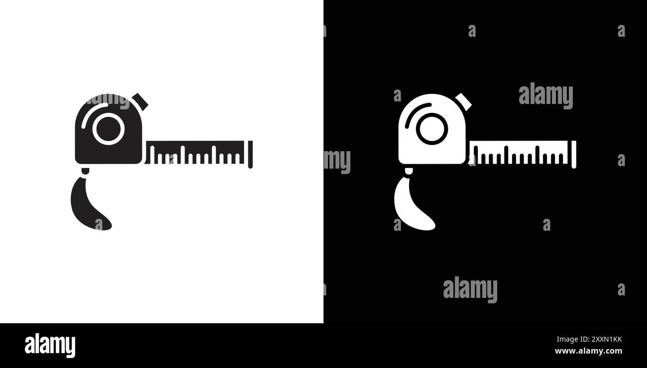 Maßband-Symbol Vektor-Logo-Set Sammlung oder Bündelpackung Stock Vektor