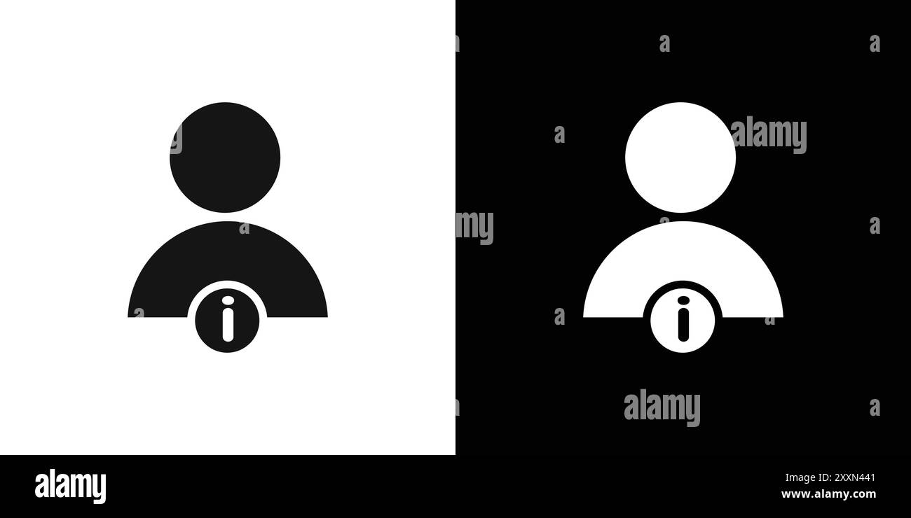 Benutzerinformationssymbol Vektor-Logo Set Collection oder Bundle Pack Group Stock Vektor