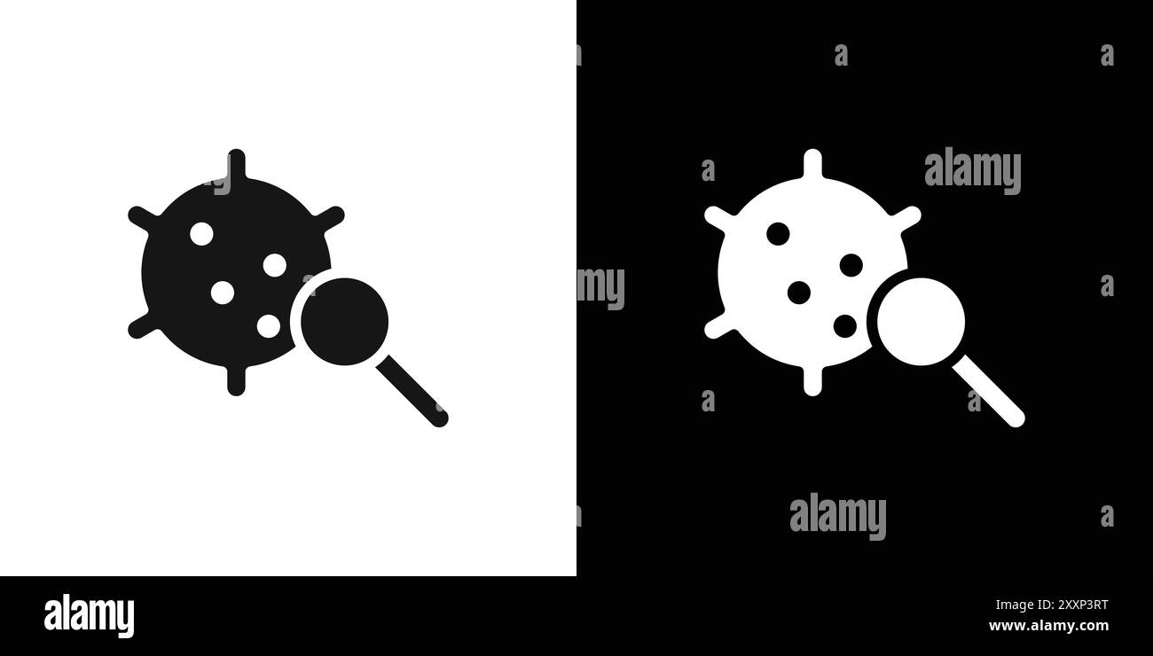 Symbol der Onkologie-Abteilung Schwarzer Linie Kunstvektor in Schwarz-weiß-Umriss Set Collection Sign Stock Vektor