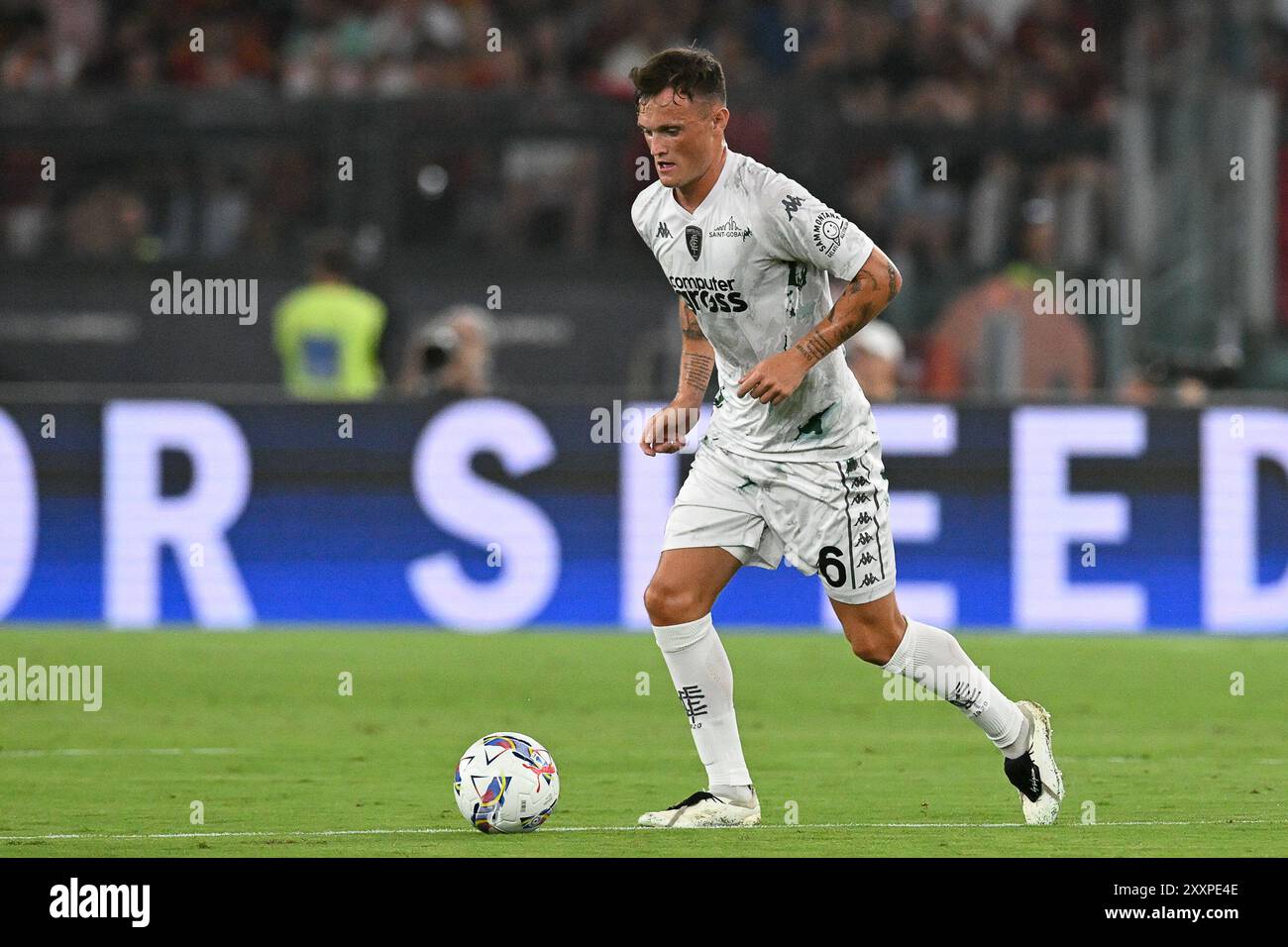 Rom, Italien. August 2024, Stadio Olimpico, Roma, Italien; Fußball der Serie A; Roma gegen Empoli; Liam Henderson von Empoli FC Credit: Roberto Ramaccia/Alamy Live News Stockfoto