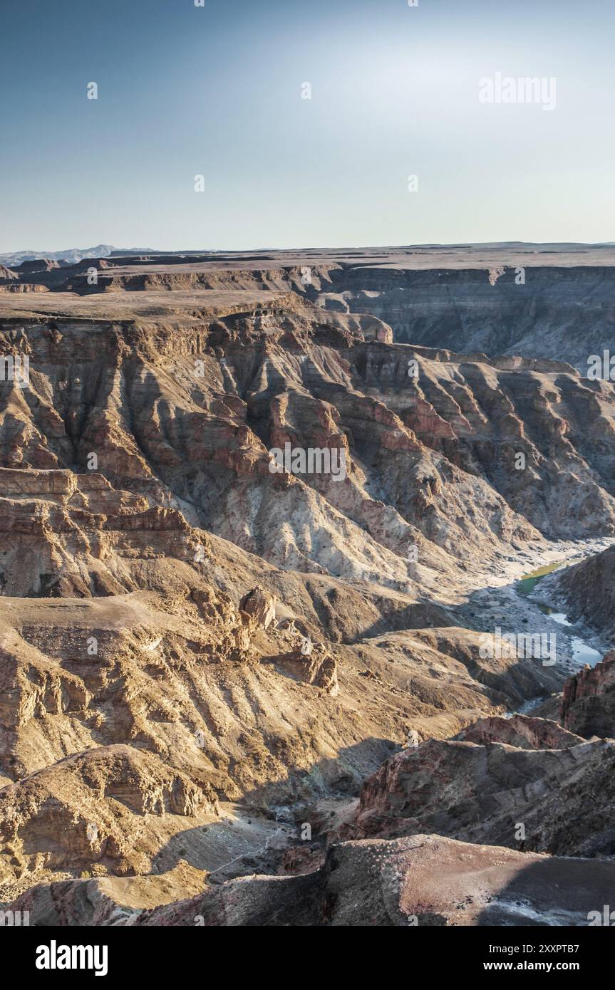 Blick auf den Fish River Canyon in Namibia Stockfoto