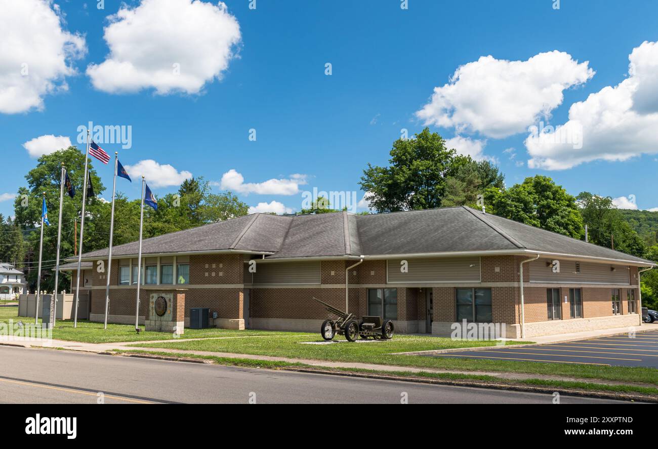 Die amerikanische Legion an der North Main Street in Youngsville, Pennsylvania, USA Stockfoto