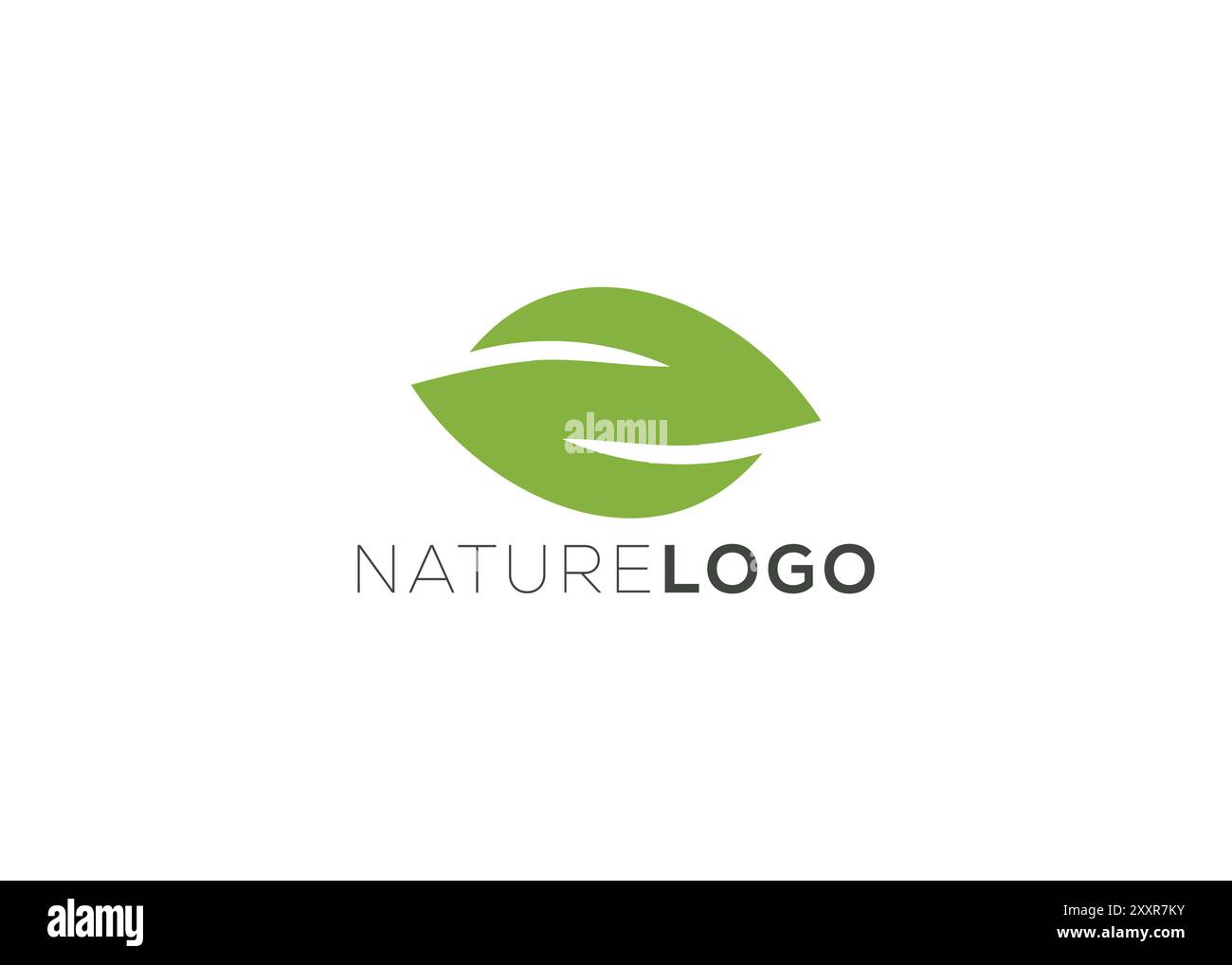 Letter Z Grüne Vorlage mit abstraktem Blatt-Logo Stock Vektor