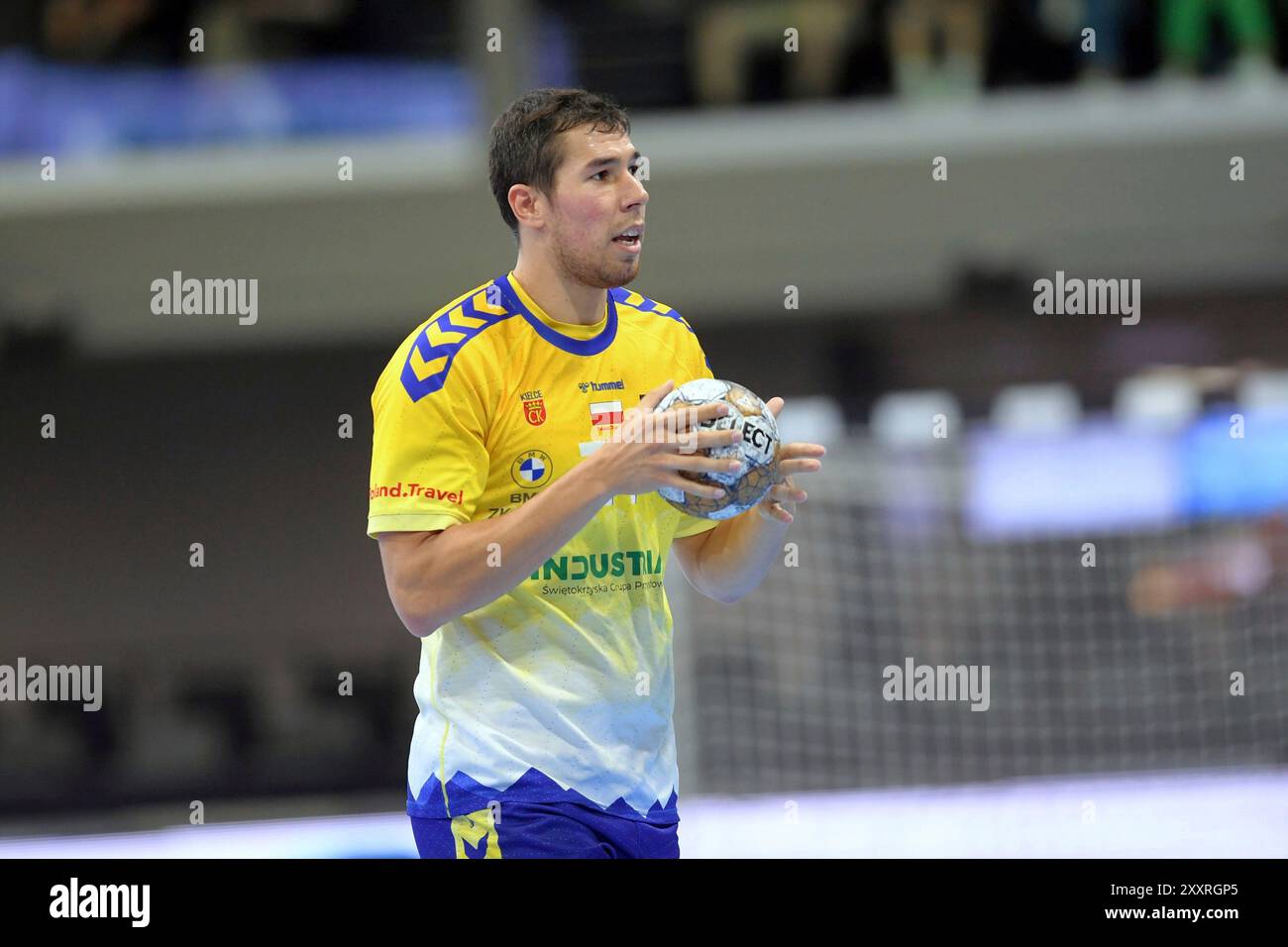 Daniel Dujshebaev (KS Kielce #24), DE, SC OTP Bank-Pick Szeged (HUN) - KS Kielce (POL), Handball, Testspiel, Probonio Handball Sommermaerchen, 25.08.2024, Foto: Eibner-Pressefoto - Roland Sippel Stockfoto