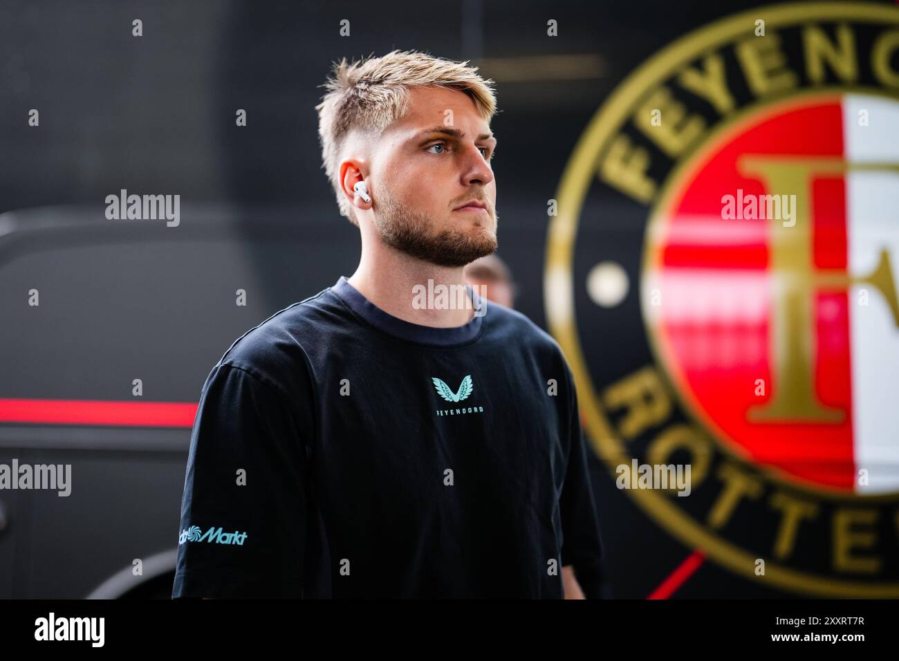 Rotterdam - Torhüter Mikki van SAS von Feyenoord während des dritten Spiels der Eredivisie Saison 2024/2025. Das Spiel findet zwischen Sparta Rotterdam statt Stockfoto