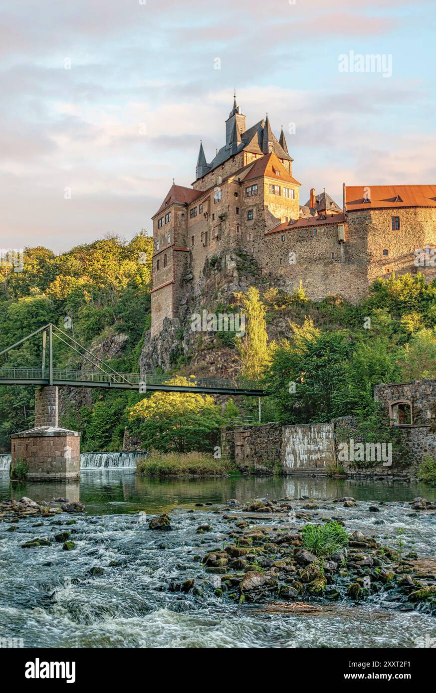 Schloss Kriebstein in Sachsen, Deutschland Stockfoto