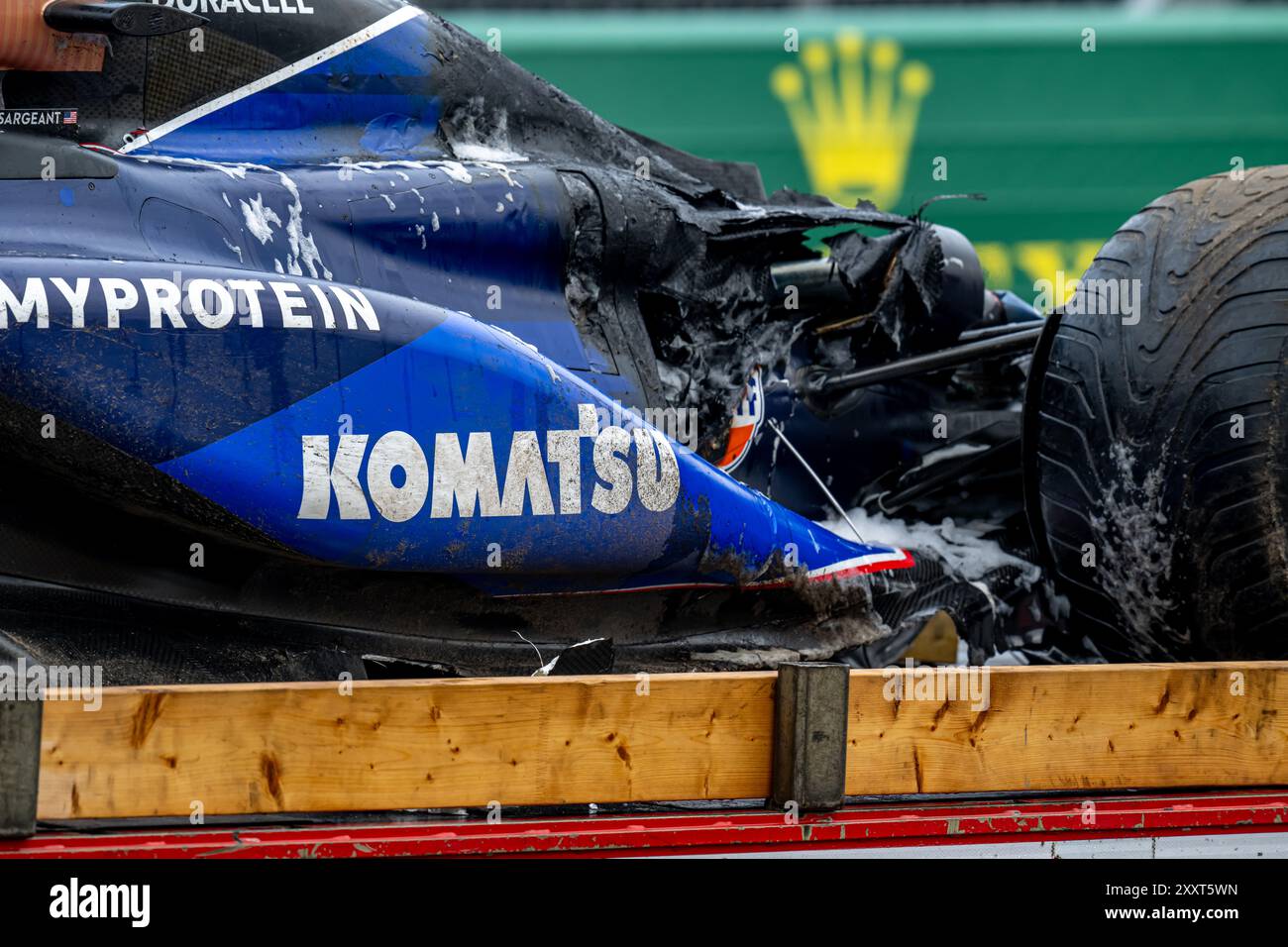 RENNSTRECKE ZANDVOORT, NIEDERLANDE - 24. AUGUST: Logan Sargeant, Williams Racing aus den USA während des Großen Preises der Niederlande auf dem Rennstrecke Zandvoort am Samstag, 24. August 2024 in Zandvoort, Niederlande. (Foto: Michael Potts/BSR Agency) Stockfoto