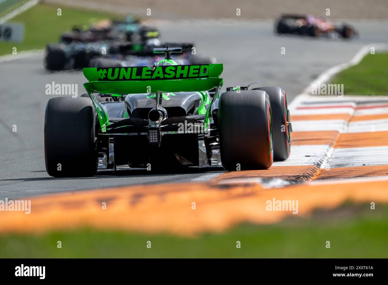 CIRCUIT ZANDVOORT, NIEDERLANDE - 25. AUGUST: Valtteri Bottas, Stake F1 Team aus Finnland beim Großen Preis der Niederlande auf dem Circuit Zandvoort am Sonntag, 25. August 2024 in Zandvoort, Niederlande. (Foto: Michael Potts/BSR Agency) Stockfoto