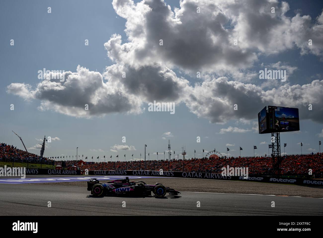 CIRCUIT ZANDVOORT, NIEDERLANDE - 25. AUGUST: Esteban Ocon, Alpine aus Frankreich während des Großen Preises der Niederlande auf dem Circuit Zandvoort am Sonntag, 25. August 2024 in Zandvoort, Niederlande. (Foto: Michael Potts/BSR Agency) Credit: Michael Potts/Alamy Live News Stockfoto