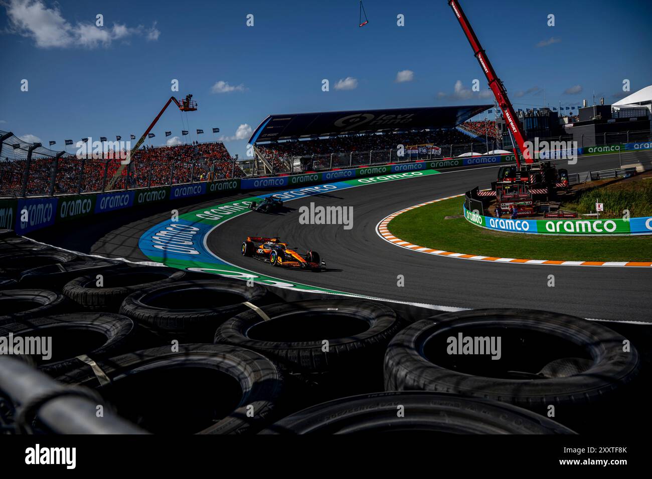 CIRCUIT ZANDVOORT, NIEDERLANDE - 25. AUGUST: Oscar Piastri, McLaren F1 von Australien während des Großen Preises der Niederlande auf dem Circuit Zandvoort am Sonntag, 25. August 2024 in Zandvoort, Niederlande. (Foto: Michael Potts/BSR Agency) Credit: Michael Potts/Alamy Live News Stockfoto