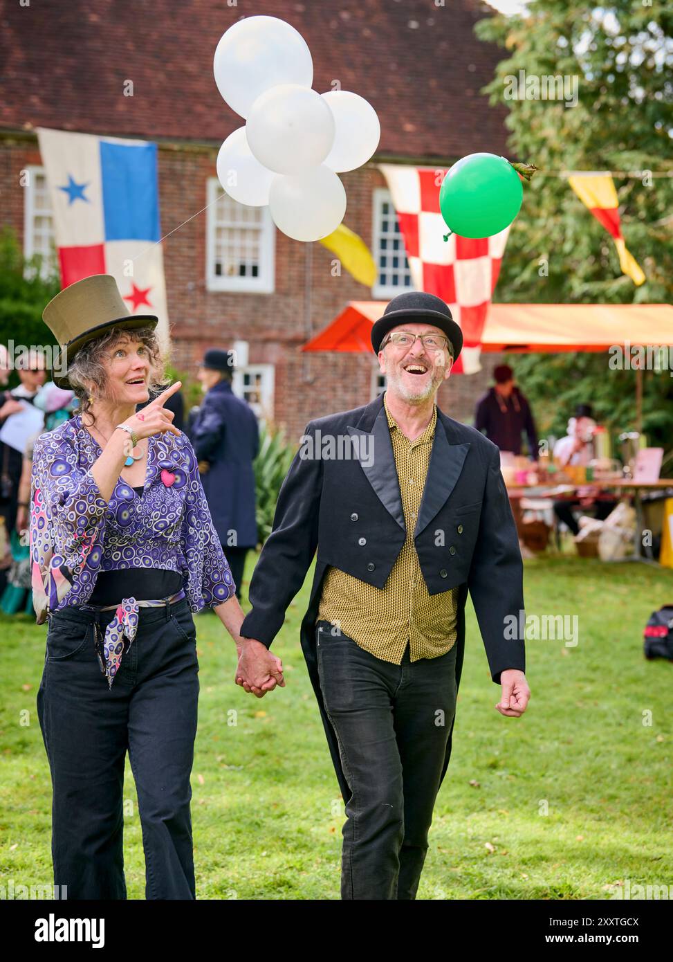 Muddles Green, Großbritannien. August 2024. Die Gäste des jährlichen