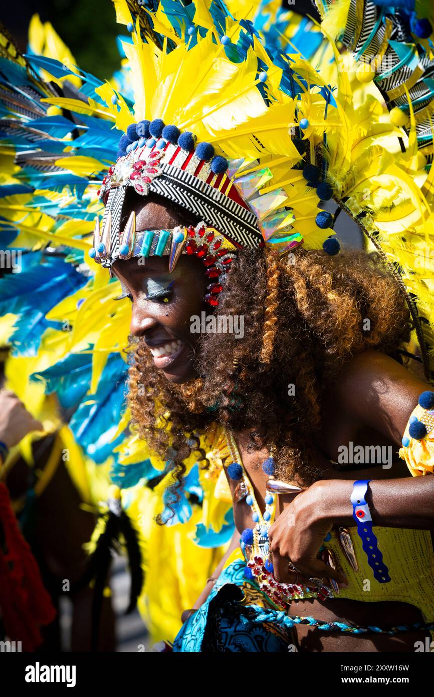 Notting Hill Karneval Montag, 26. August 2024 Stockfoto