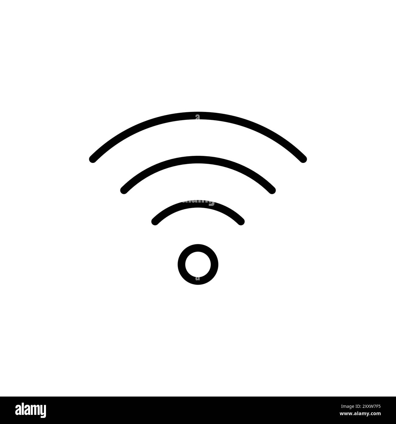 Logo-Set-Kollektion im Web-Design von Signal Icon in flachem Vektor Stock Vektor