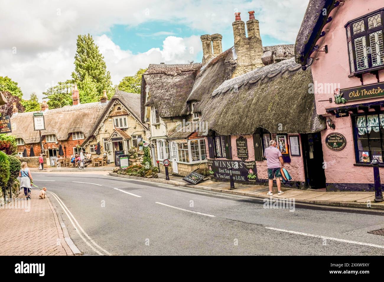 Altes Dorf Raymond Boswell Stockfoto